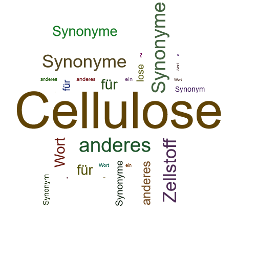 Ein anderes Wort für Cellulose - Synonym Cellulose