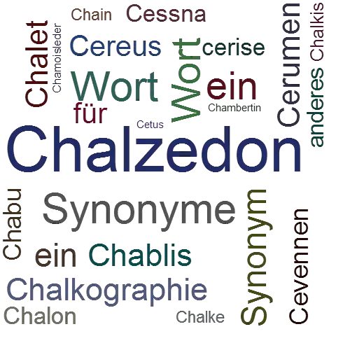 Ein anderes Wort für Chalcedon - Synonym Chalcedon