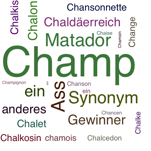 Ein anderes Wort für Champ - Synonym Champ