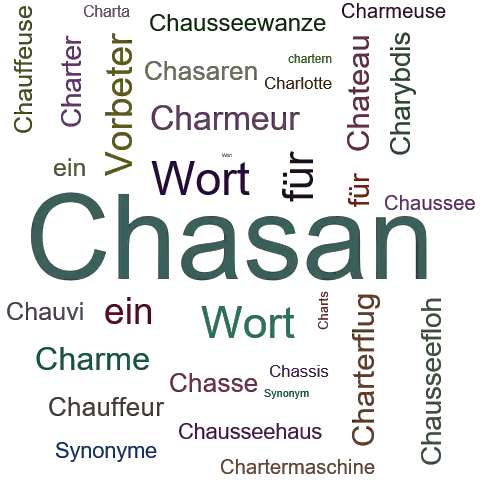 Ein anderes Wort für Chasan - Synonym Chasan