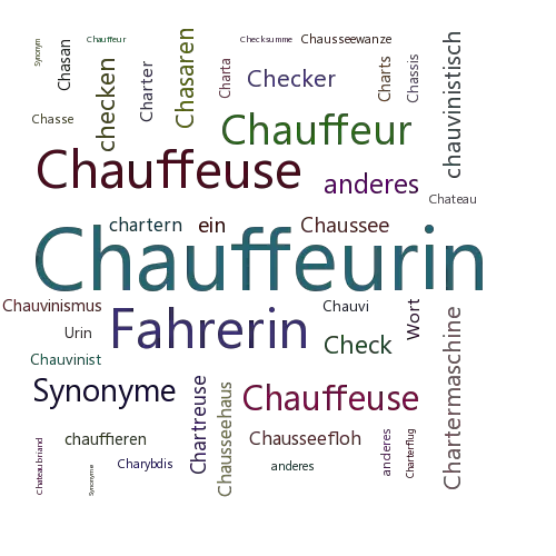Ein anderes Wort für Chauffeurin - Synonym Chauffeurin