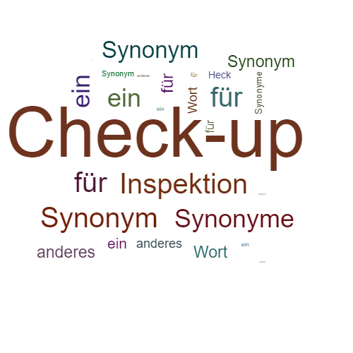 Ein anderes Wort für Check-up - Synonym Check-up