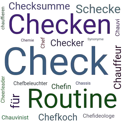 Ein anderes Wort für Check - Synonym Check