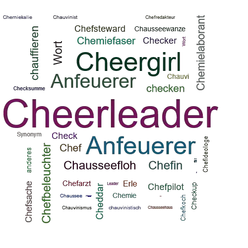 Ein anderes Wort für Cheerleader - Synonym Cheerleader
