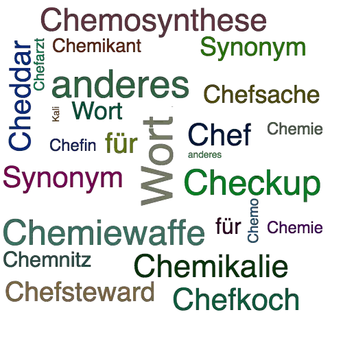 Ein anderes Wort für Chemiekalie - Synonym Chemiekalie