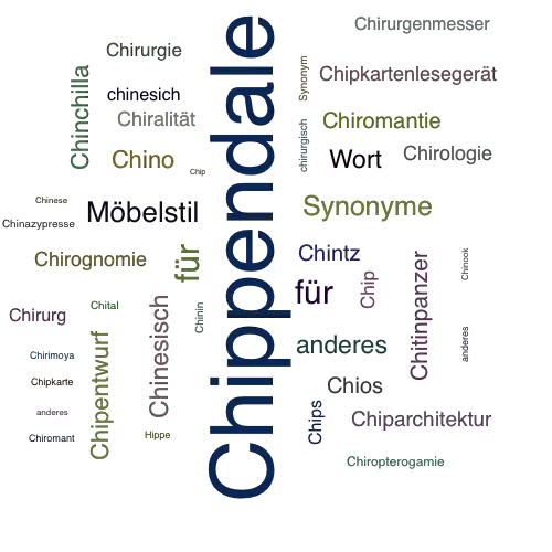 Ein anderes Wort für Chippendale - Synonym Chippendale