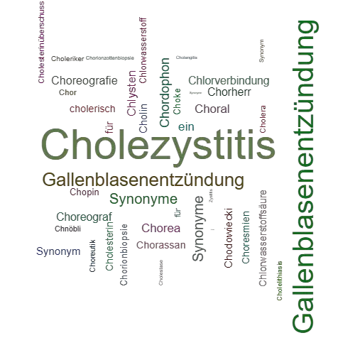 Ein anderes Wort für Cholezystitis - Synonym Cholezystitis