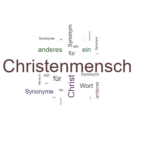 Ein anderes Wort für Christenmensch - Synonym Christenmensch