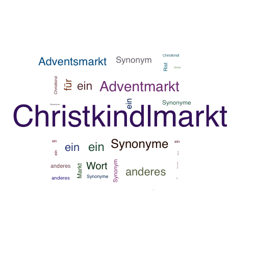Ein anderes Wort für Christkindlmarkt - Synonym Christkindlmarkt