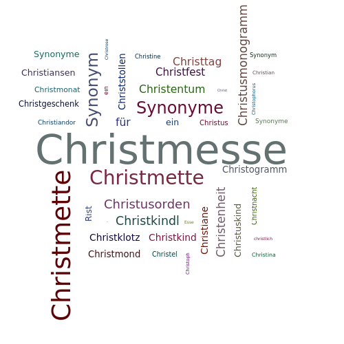 Ein anderes Wort für Christmesse - Synonym Christmesse