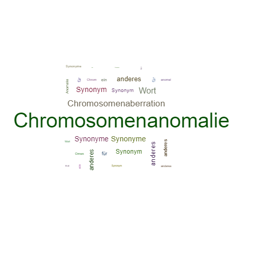 Ein anderes Wort für Chromosomenanomalie - Synonym Chromosomenanomalie