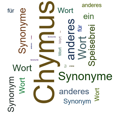 Ein anderes Wort für Chymus - Synonym Chymus