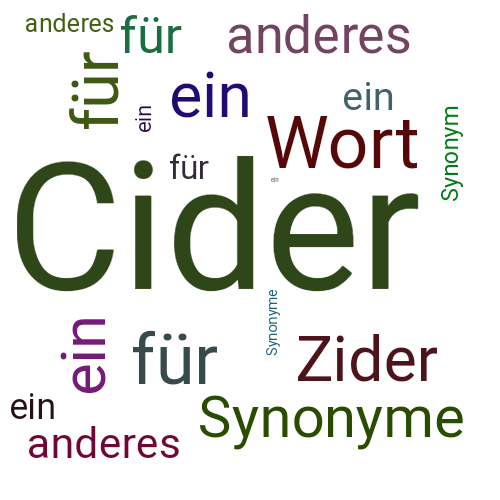 Ein anderes Wort für Cider - Synonym Cider