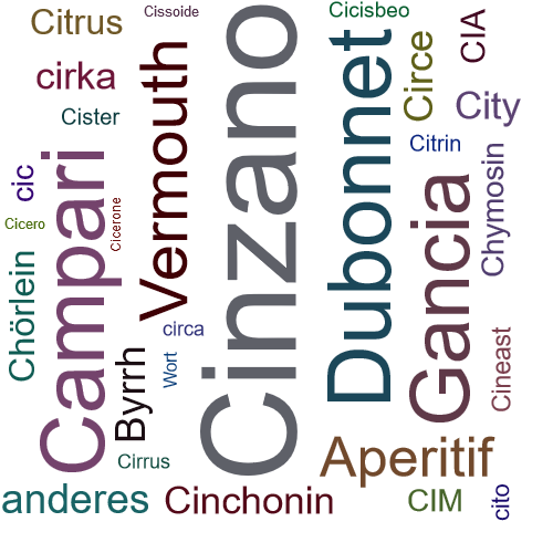 Ein anderes Wort für Cinzano - Synonym Cinzano