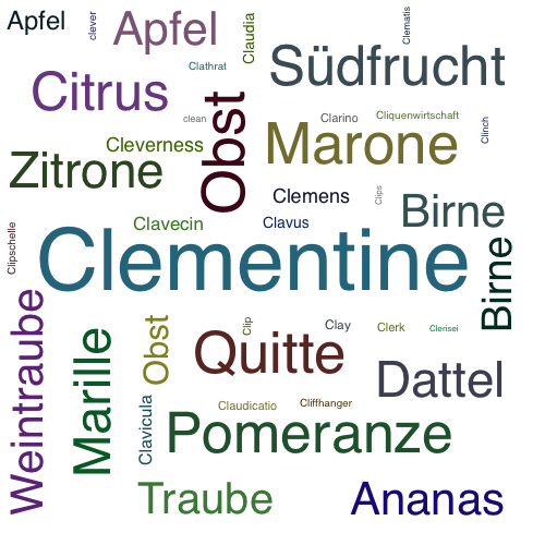 Ein anderes Wort für Clementine - Synonym Clementine