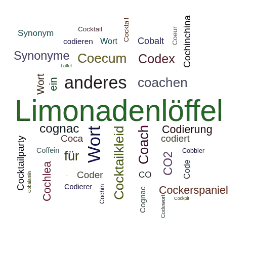 Ein anderes Wort für Cocktaillöffel - Synonym Cocktaillöffel