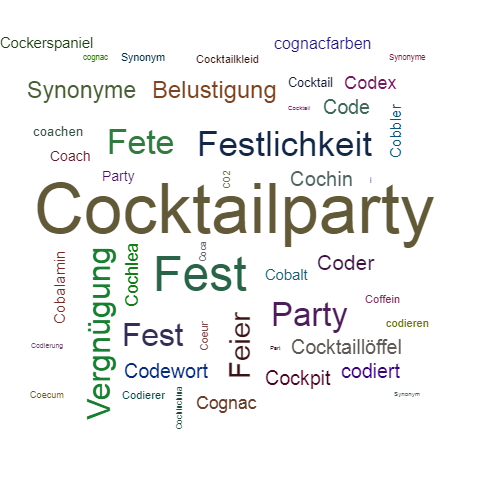 Ein anderes Wort für Cocktailparty - Synonym Cocktailparty