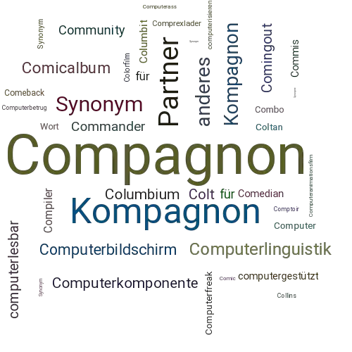 Ein anderes Wort für Compagnon - Synonym Compagnon