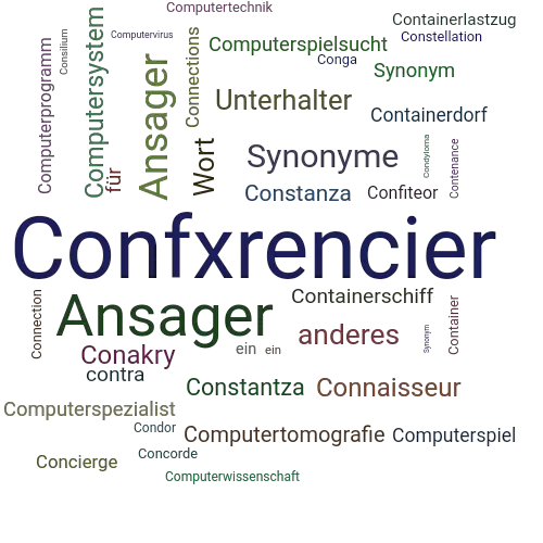 Ein anderes Wort für Confxrencier - Synonym Confxrencier