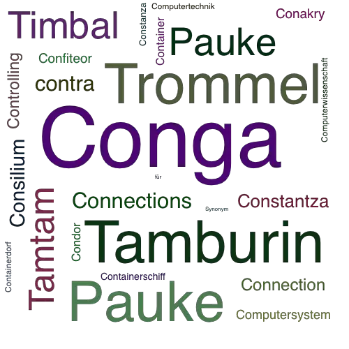 Ein anderes Wort für Conga - Synonym Conga