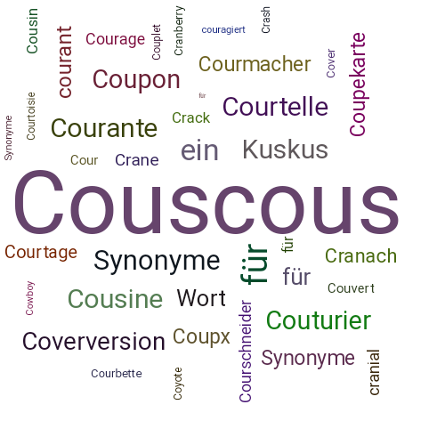Ein anderes Wort für Couscous - Synonym Couscous