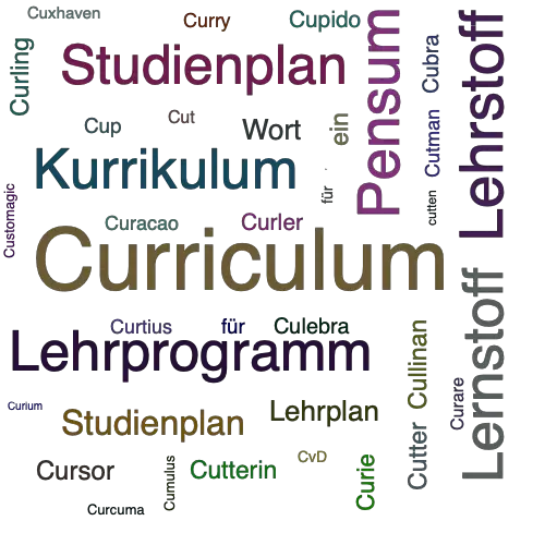 Ein anderes Wort für Curriculum - Synonym Curriculum