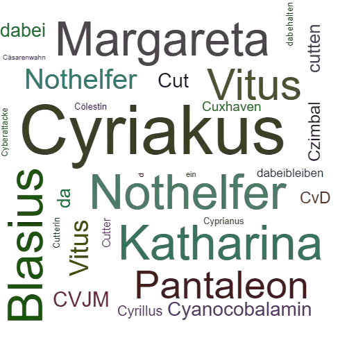 Ein anderes Wort für Cyriakus - Synonym Cyriakus