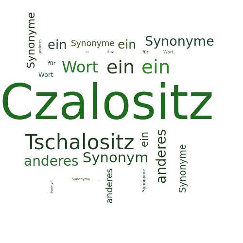 Ein anderes Wort für Czalositz - Synonym Czalositz