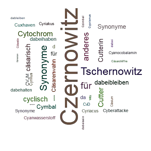 Ein anderes Wort für Czernowitz - Synonym Czernowitz