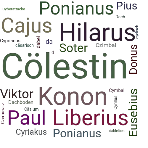Ein anderes Wort für Cölestin - Synonym Cölestin