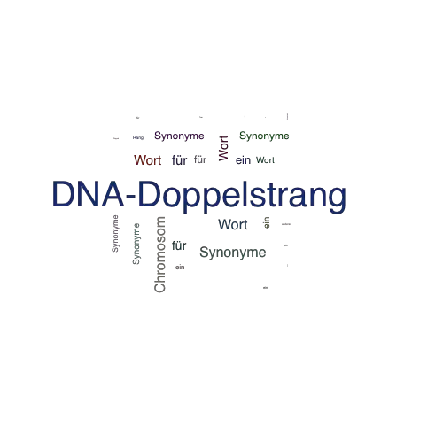 Ein anderes Wort für DNA-Doppelstrang - Synonym DNA-Doppelstrang