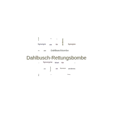 Ein anderes Wort für Dahlbusch-Rettungsbombe - Synonym Dahlbusch-Rettungsbombe