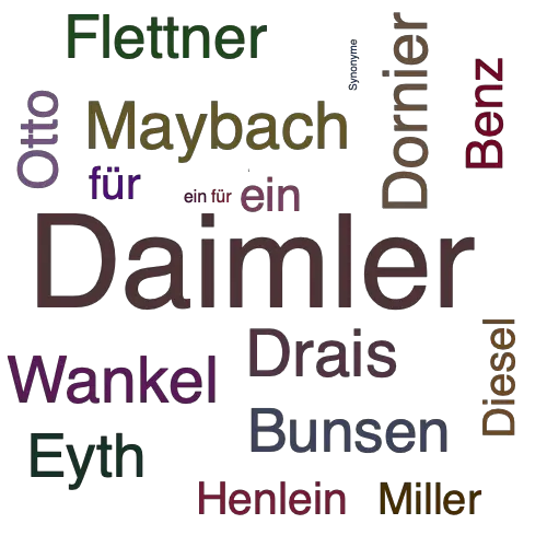 Ein anderes Wort für Daimler - Synonym Daimler