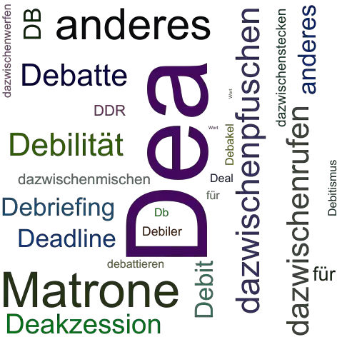 Ein anderes Wort für Dea - Synonym Dea