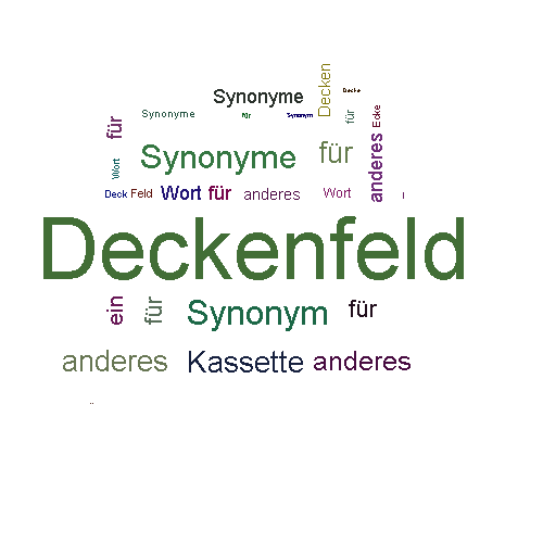Ein anderes Wort für Deckenfeld - Synonym Deckenfeld