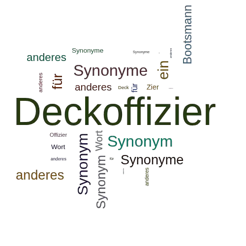 Ein anderes Wort für Deckoffizier - Synonym Deckoffizier