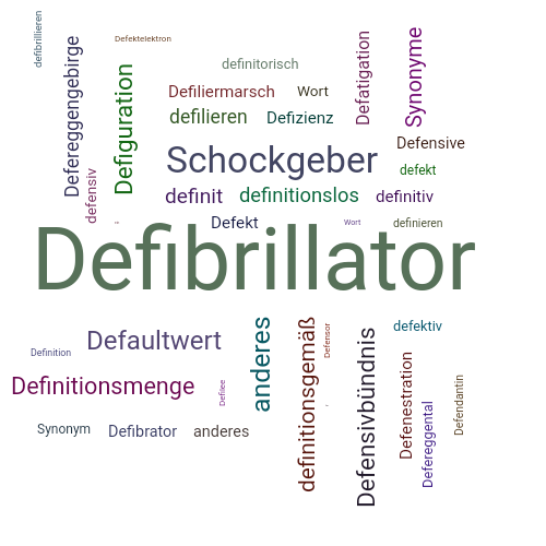 Ein anderes Wort für Defibrillator - Synonym Defibrillator