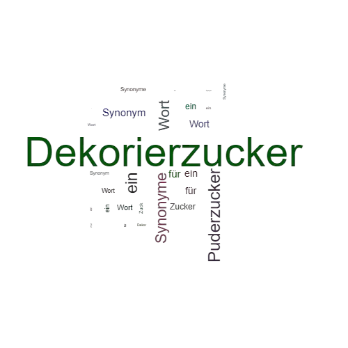 Ein anderes Wort für Dekorierzucker - Synonym Dekorierzucker