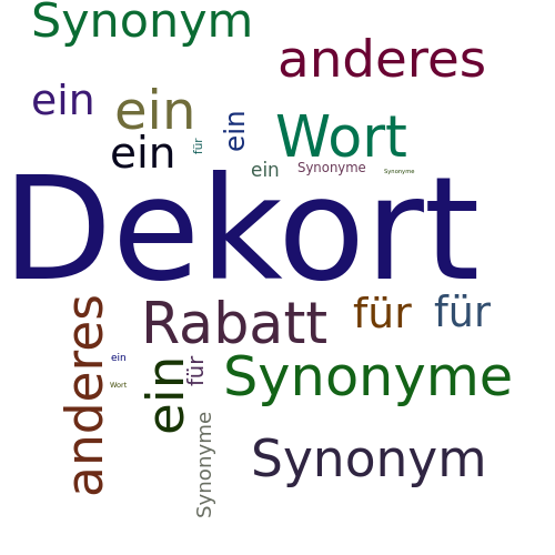 Ein anderes Wort für Dekort - Synonym Dekort