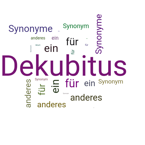 Ein anderes Wort für Dekubitus - Synonym Dekubitus