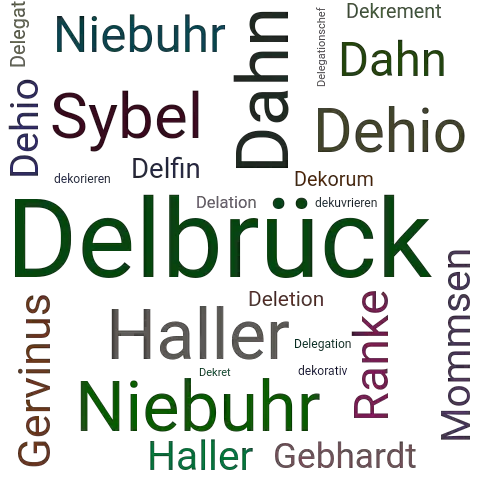 Ein anderes Wort für Delbrück - Synonym Delbrück