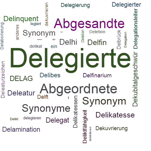 Ein anderes Wort für Delegierte - Synonym Delegierte