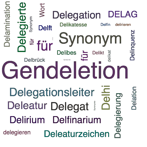 Ein anderes Wort für Deletion - Synonym Deletion
