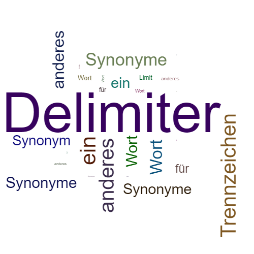 Ein anderes Wort für Delimiter - Synonym Delimiter