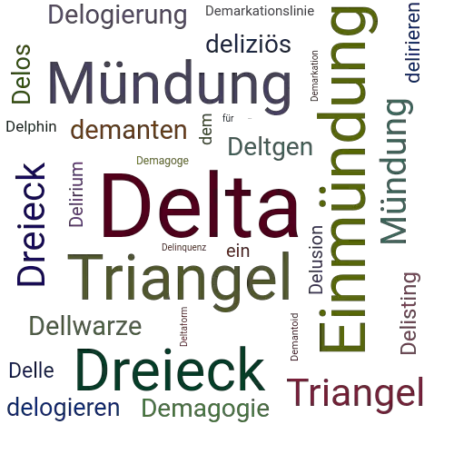 Ein anderes Wort für Delta - Synonym Delta