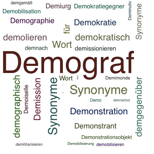 Ein anderes Wort für Demograf - Synonym Demograf