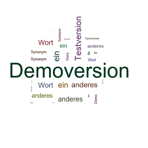 Ein anderes Wort für Demoversion - Synonym Demoversion