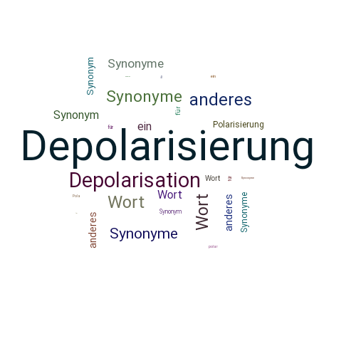 Ein anderes Wort für Depolarisierung - Synonym Depolarisierung