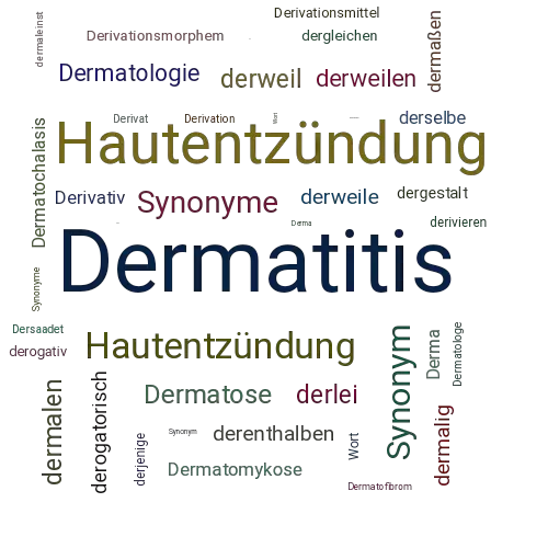 Ein anderes Wort für Dermatitis - Synonym Dermatitis