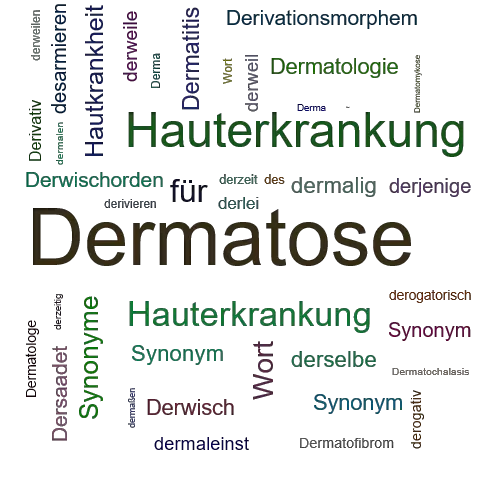 Ein anderes Wort für Dermatose - Synonym Dermatose